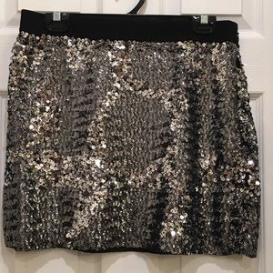 CLUB MONACO Sequin Mini Skirt